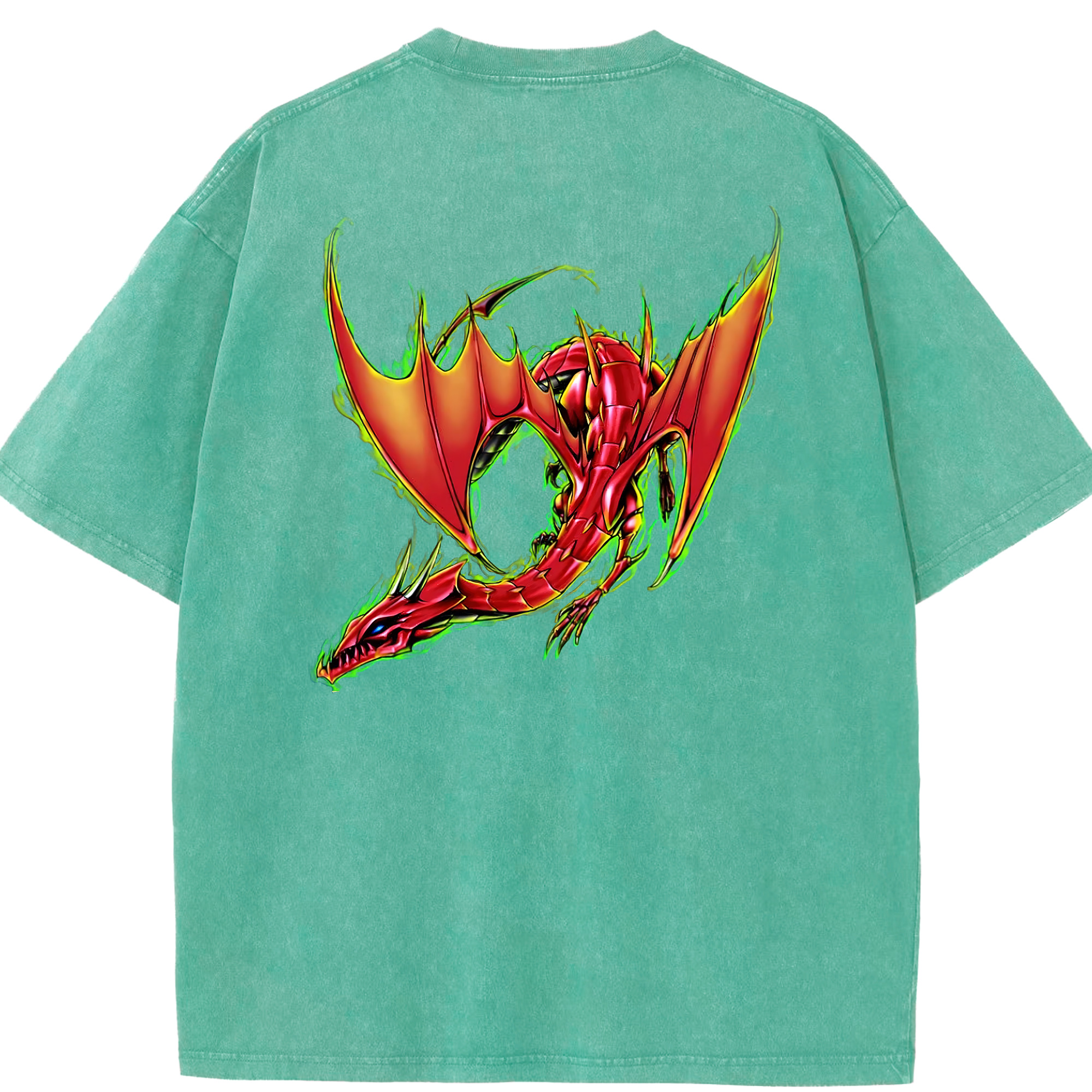 （画像用） 遊☆戯☆王 Yu-Gi-Oh! 綿100% ヴィンテージ風 半袖Tシャツ（背面プリント）